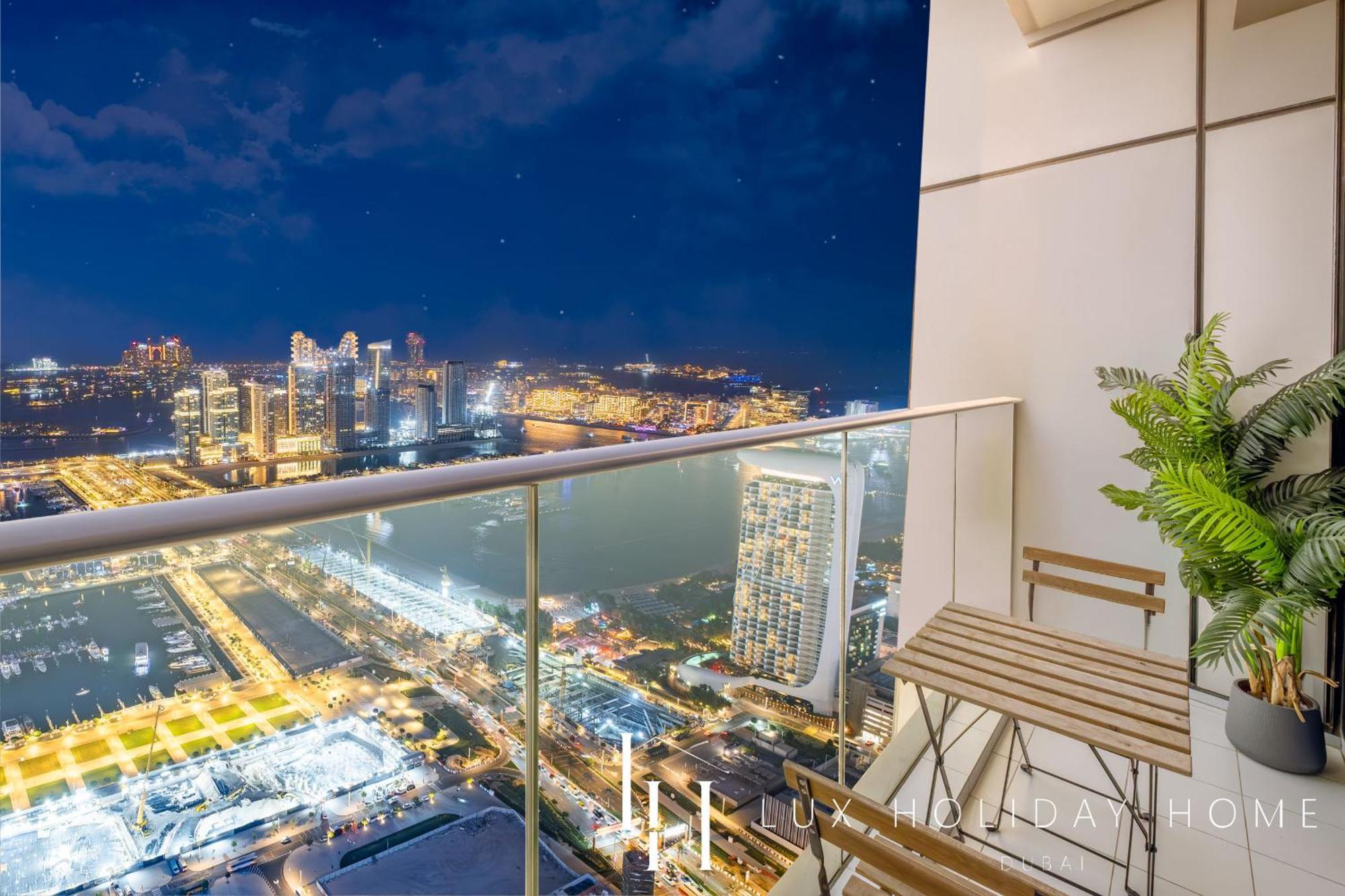 Lux - Lavish Suite With Full Palm Jumeirah View 1 Dubái Exterior foto