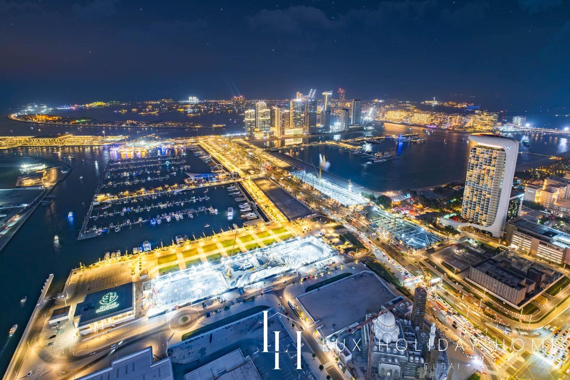 Lux - Lavish Suite With Full Palm Jumeirah View 1 Dubái Exterior foto