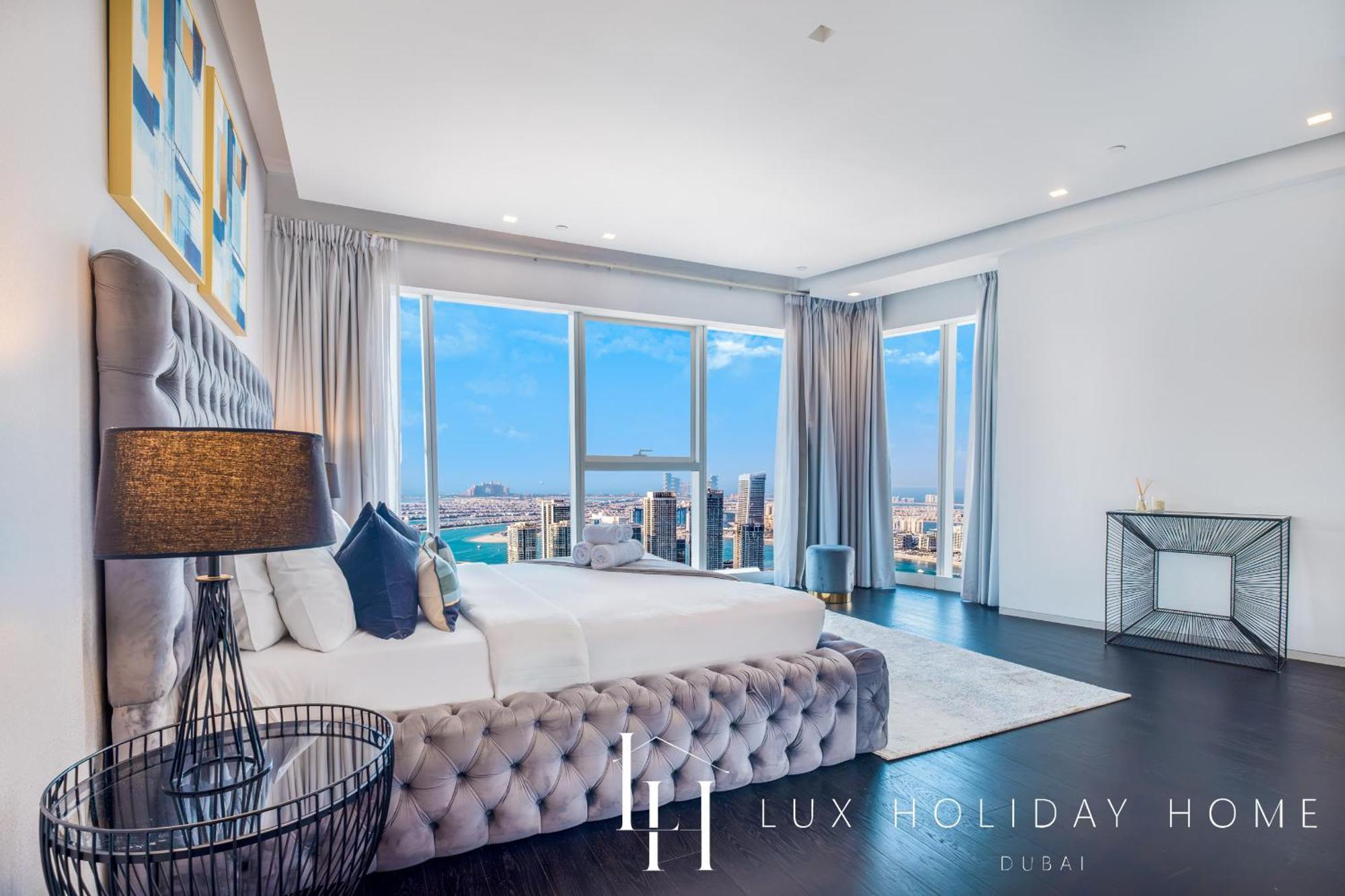 Lux - Lavish Suite With Full Palm Jumeirah View 1 Dubái Exterior foto