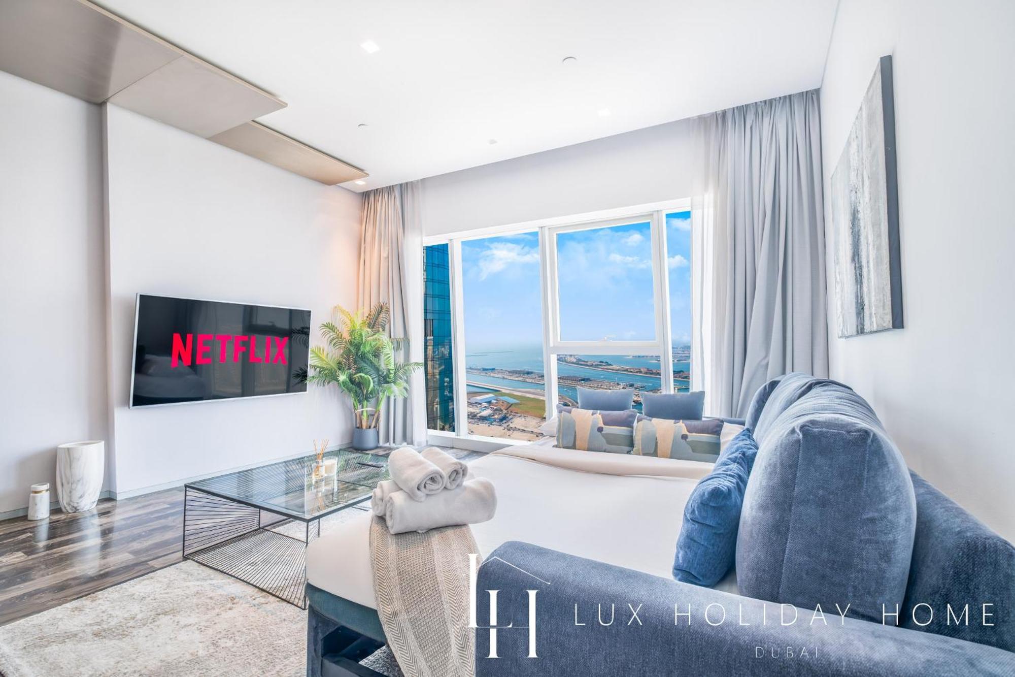 Lux - Lavish Suite With Full Palm Jumeirah View 1 Dubái Exterior foto