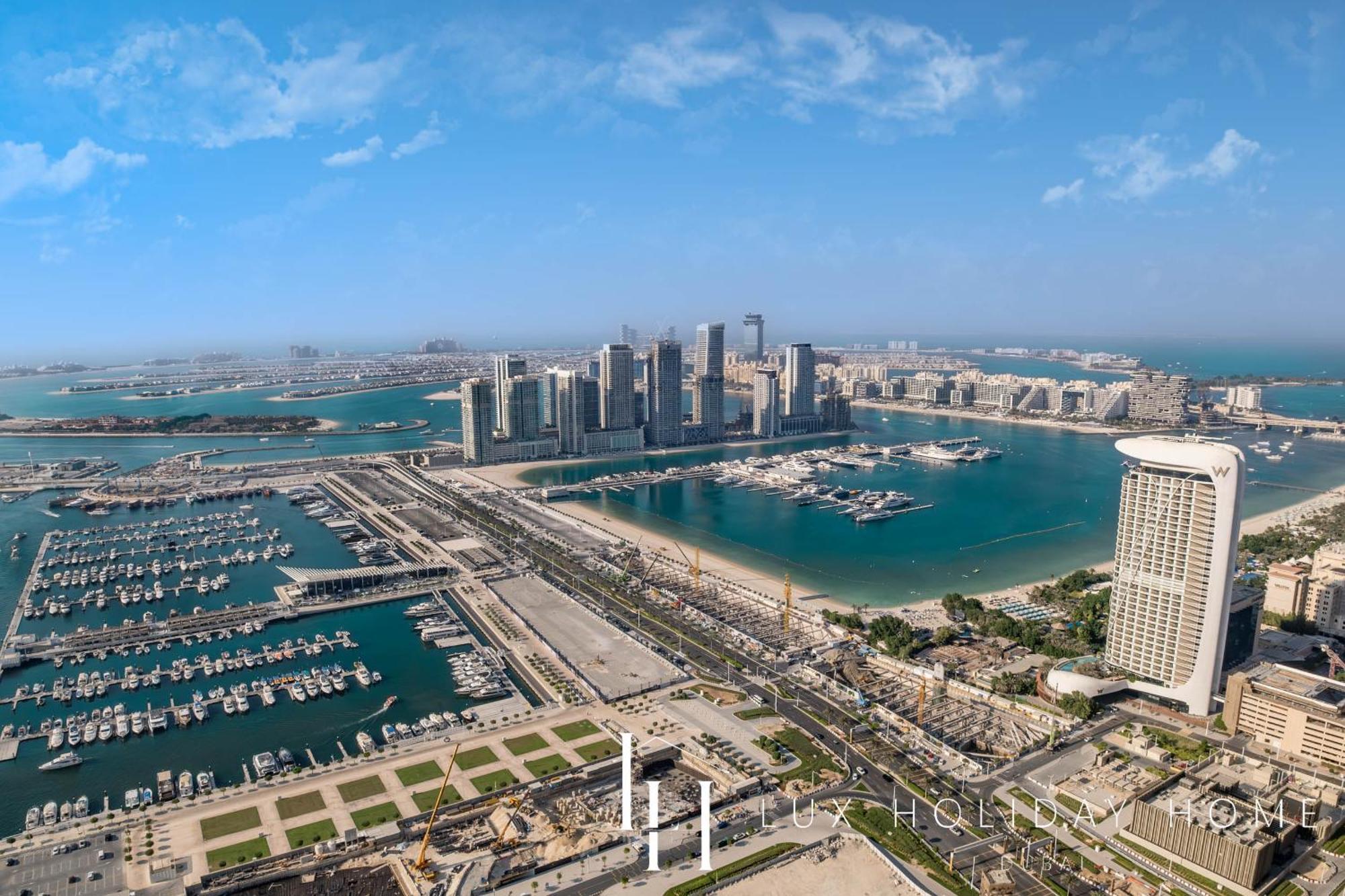 Lux - Lavish Suite With Full Palm Jumeirah View 1 Dubái Exterior foto