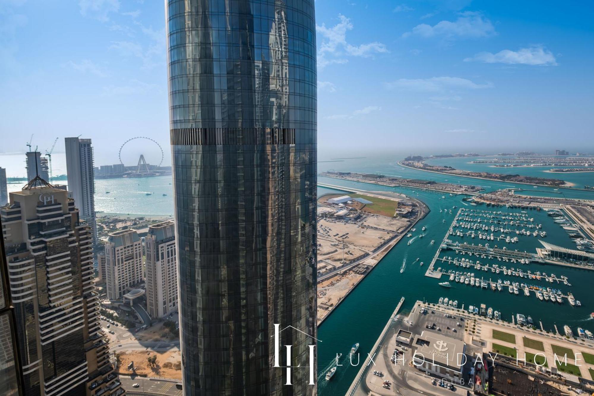 Lux - Lavish Suite With Full Palm Jumeirah View 1 Dubái Exterior foto