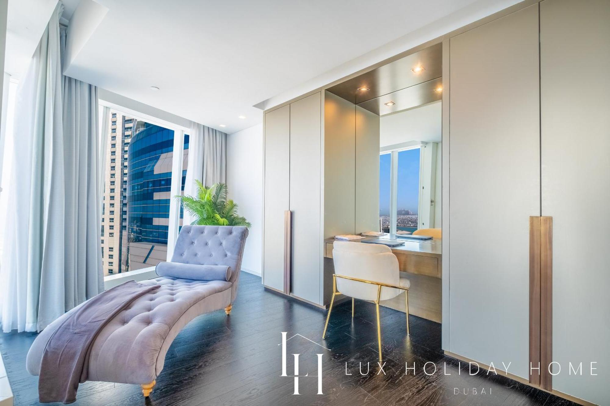 Lux - Lavish Suite With Full Palm Jumeirah View 1 Dubái Exterior foto